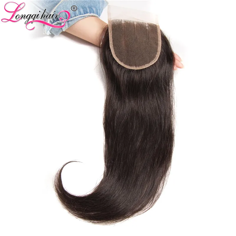 Волосы Longqi Малазийская компания прямые волосы на шнуровке