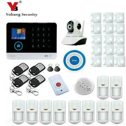 YobangSecurity GSM WIFI GPRS Wireless Home Business Security Alarm System with Auto Dial Wireless IP Camera Siren Smoke Detector
YobangSecurity GSM WIFI GPRS Wireless Home Business Security Alarm System with Auto Dial Wireless IP Camera Siren Smoke Detector