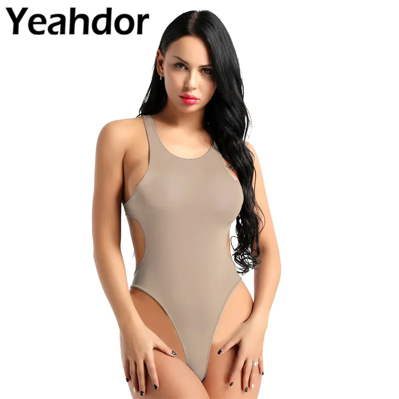 Women One Piece See Through Sheer Lingerie Scoop Neck Sleeveless Backless High Cut Thong Leotard Bodysuit Nightwear Beachwear
Women One Piece See Through Sheer Lingerie Scoop Neck Sleeveless Backless High Cut Thong Leotard Bodysuit Nightwear Beachwear
