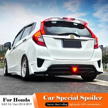 For Honda GK5 Fit / Jazz With Light Black Spoiler 2014-2019 ABS Plastic Unpainted Color Rear White Spoiler Wing Trunk Lid Cover
For Honda GK5 Fit / Jazz With Light Black Spoiler 2014-2019 ABS Plastic Unpainted Color Rear White Spoiler Wing Trunk Lid Cover