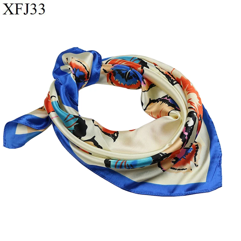 F&U Elegant Women Square Silk Head And Neck Feel Silk Scarf Colorful Butterflies Fashion Hair Tie Band Small Charm Square Scarf
F&U Elegant Women Square Silk Head And Neck Feel Silk Scarf Colorful Butterflies Fashion Hair Tie Band Small Charm Square Scarf