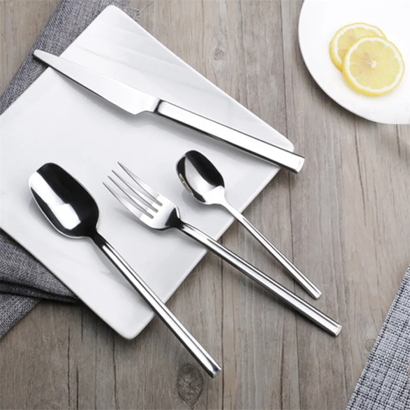 24pcs/set European Style Chivalry Stainless Steel Cutlery Set Knight Flatware Set Dinner Knives Fork Set Dinnerware Tableware
24pcs/set European Style Chivalry Stainless Steel Cutlery Set Knight Flatware Set Dinner Knives Fork Set Dinnerware Tableware
