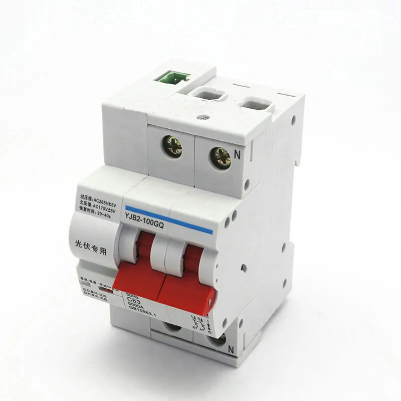 2P 63A PVRD ARD Auto Reclosing Device Miniature Circuit Breaker with Voltage Failure Protection for Solar System
2P 63A PVRD ARD Auto Reclosing Device Miniature Circuit Breaker with Voltage Failure Protection for Solar System