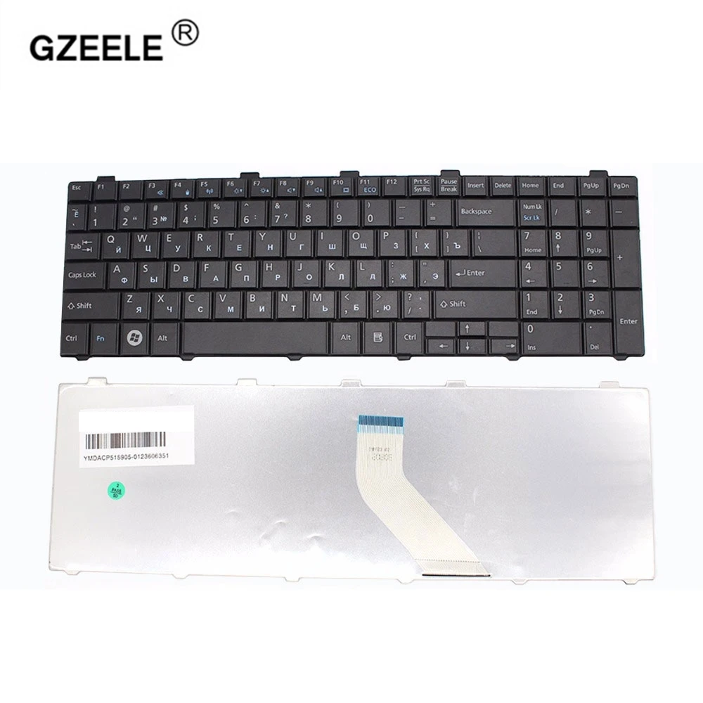 Русская клавиатура GZEELE для Fujitsu Lifebook A530 A531 AH530 AH531 NH751 AH502 A512 RU черная ноутбука|laptop