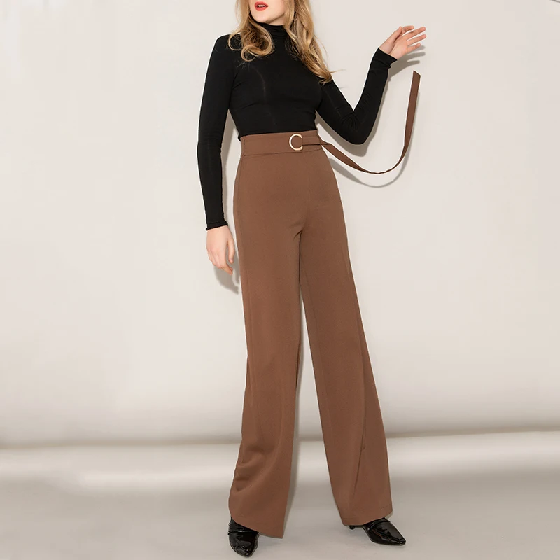 High Waist Wide Leg Pants Fall Female Long Pants High Waist Straight Pants 2019 Spring New Loose Suit Trousers Women Streetwear
High Waist Wide Leg Pants Fall Female Long Pants High Waist Straight Pants 2019 Spring New Loose Suit Trousers Women Streetwear