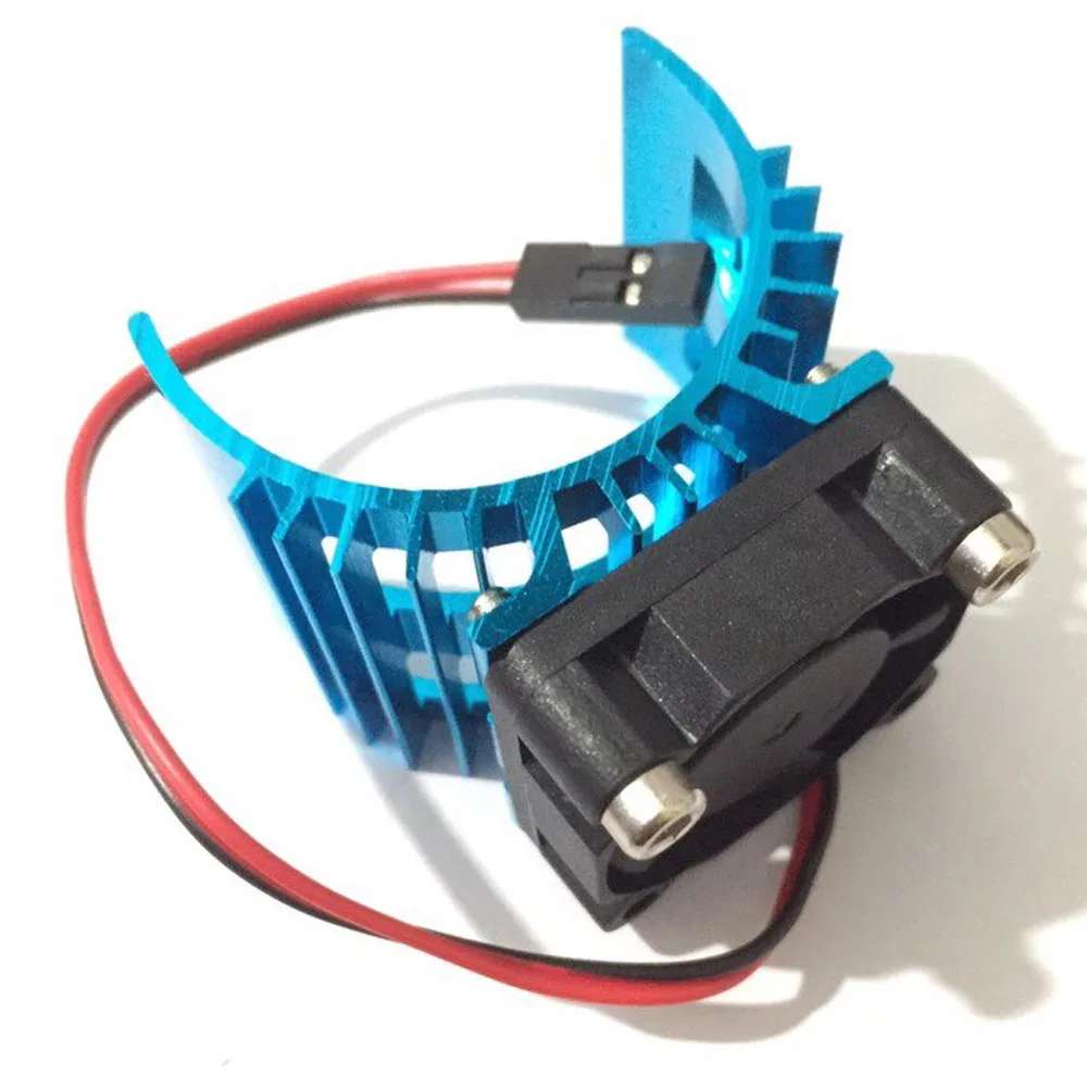 Royal Blue Aluminium heatsink for 540//550//3650 motor 5v top fan RC car//buggy