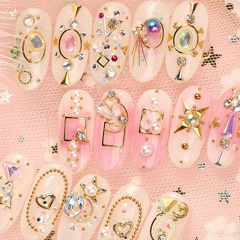 2018 Hot Sale Fashion Nail Art Rhinestones Glitter Diamonds Tips Mixed 3D Tips DIY Decoration manicure nails accessoires
2018 Hot Sale Fashion Nail Art Rhinestones Glitter Diamonds Tips Mixed 3D Tips DIY Decoration manicure nails accessoires