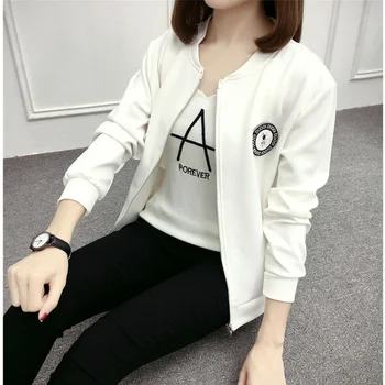 2018 Women Short Jacket Spring Autumn Fashion Zipper Up Outwear Cardigan Plus Size Short Baseball Coats Ladies Clothing
2018 Women Short Jacket Spring Autumn Fashion Zipper Up Outwear Cardigan Plus Size Short Baseball Coats Ladies Clothing