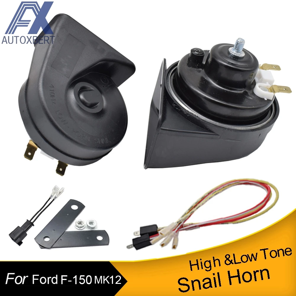 12V 110-125db 410/510Hz Snail Horn Loud Waterproof High Low Pitch Car Horn For Ford F-150 MK12 2009 2010 2011 2012 2013 2014
12V 110-125db 410/510Hz Snail Horn Loud Waterproof High Low Pitch Car Horn For Ford F-150 MK12 2009 2010 2011 2012 2013 2014