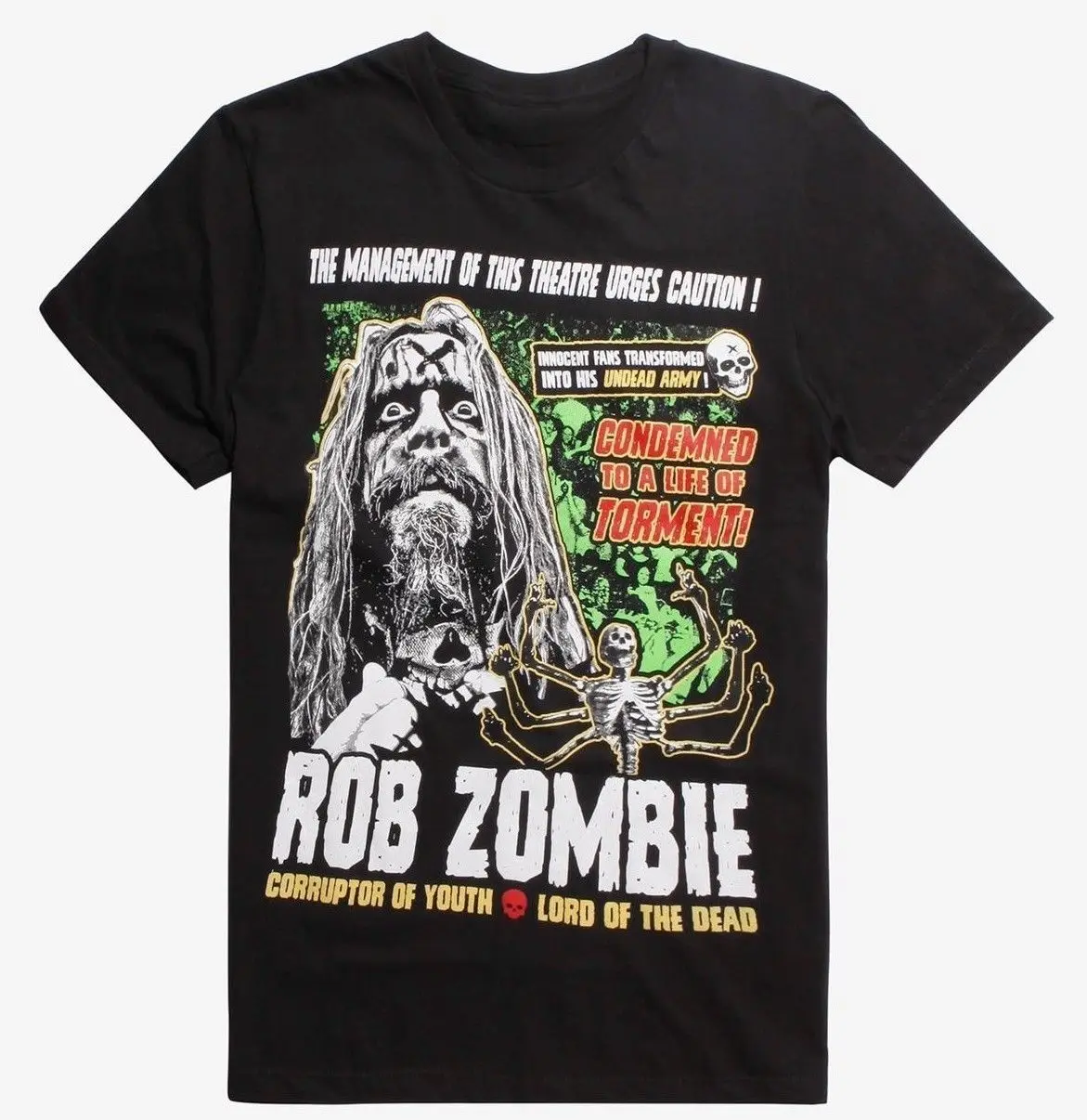 Rob Zombie CORRUPTER OF YOUTH T-Shirt NEW 100% Authentic & Official 100% Cotton For Man,T shirt printing hip hop funny tee
Rob Zombie CORRUPTER OF YOUTH T-Shirt NEW 100% Authentic & Official 100% Cotton For Man,T shirt printing hip hop funny tee