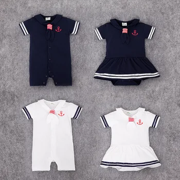 Baby Dress Rompers Hot Sale Casual Newborn Navy Style Clothing Baby Boy Girl Jumpsuits Summer Short-Sleeve Sailor Outfit Cothes
Baby Dress Rompers Hot Sale Casual Newborn Navy Style Clothing Baby Boy Girl Jumpsuits Summer Short-Sleeve Sailor Outfit Cothes