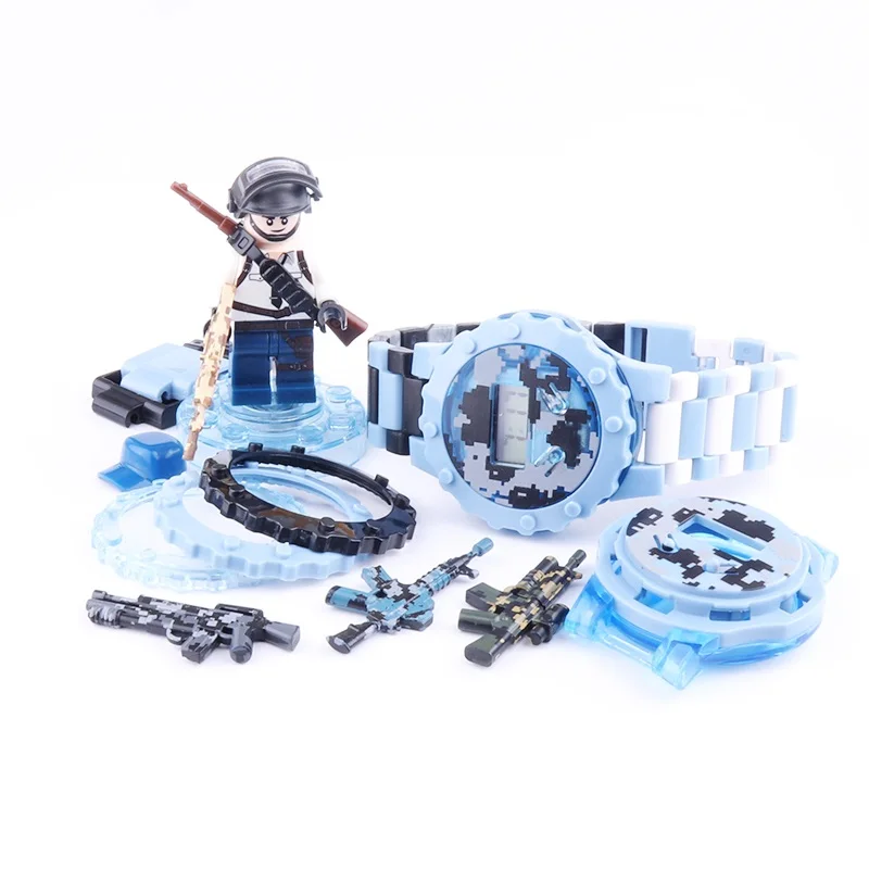 Electronic watches guns Gun Mini figures military weapons parts accessories playmobil city Bricks building Block original toys
Electronic watches guns Gun Mini figures military weapons parts accessories playmobil city Bricks building Block original toys