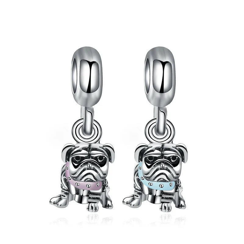 5PCS Wholesale Silver Plated Angry Pug Bead Enamel Dog Animal Metal Charms For DIY Pandora Bracelet Necklace Jewelry Making Gift
5PCS Wholesale Silver Plated Angry Pug Bead Enamel Dog Animal Metal Charms For DIY Pandora Bracelet Necklace Jewelry Making Gift
