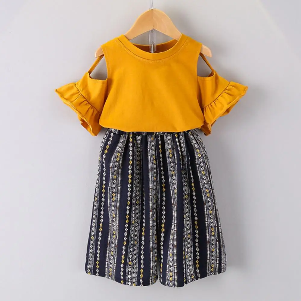 Toddler Kids Baby Girl Clothes Off Shoulder T shirt Tops Bohemian Pants 2PC Toddler Kids Fashion Clothes Set
Toddler Kids Baby Girl Clothes Off Shoulder T shirt Tops Bohemian Pants 2PC Toddler Kids Fashion Clothes Set