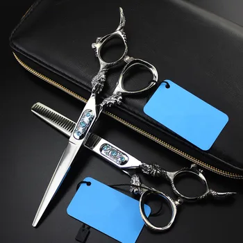 professional Japan steel 6'' Dragon handle Gem hair scissors make up hair cutting barber thinning shears hairdressing scissors
professional Japan steel 6'' Dragon handle Gem hair scissors make up hair cutting barber thinning shears hairdressing scissors