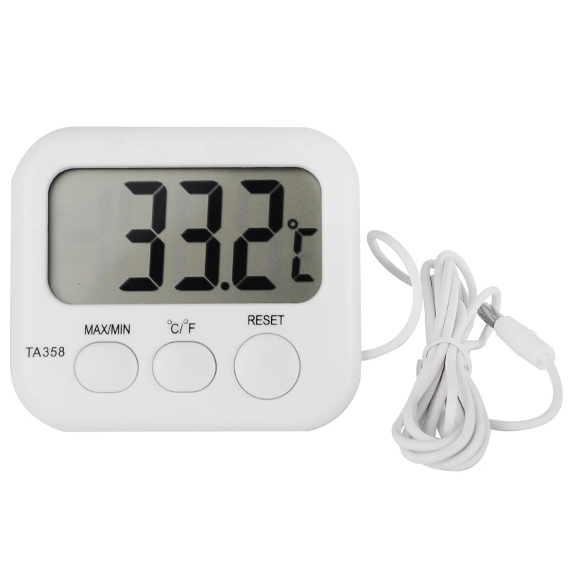 LCD Max-Min Thermometer Refrigerator Aquarium Kitchen Electronic Digital Thermo Temperature Meter with Probe Sensor Cable
LCD Max-Min Thermometer Refrigerator Aquarium Kitchen Electronic Digital Thermo Temperature Meter with Probe Sensor Cable