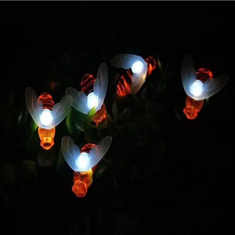 2019 NEW 6M 30 LED Solar Lamp Waterproof honey Bee light garland string Lamp lights for Garden Party Wedding Xmas Decoration
2019 NEW 6M 30 LED Solar Lamp Waterproof honey Bee light garland string Lamp lights for Garden Party Wedding Xmas Decoration