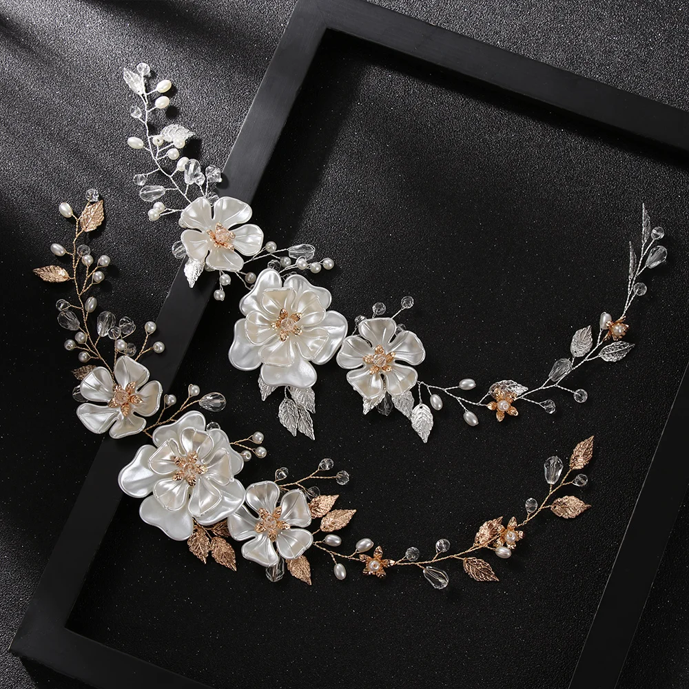 1Pcs Handmade Pearl Tiara White Pearl Leaf Flower Wedding Headband For Women Bridal Jewelry Accessories
1Pcs Handmade Pearl Tiara White Pearl Leaf Flower Wedding Headband For Women Bridal Jewelry Accessories
