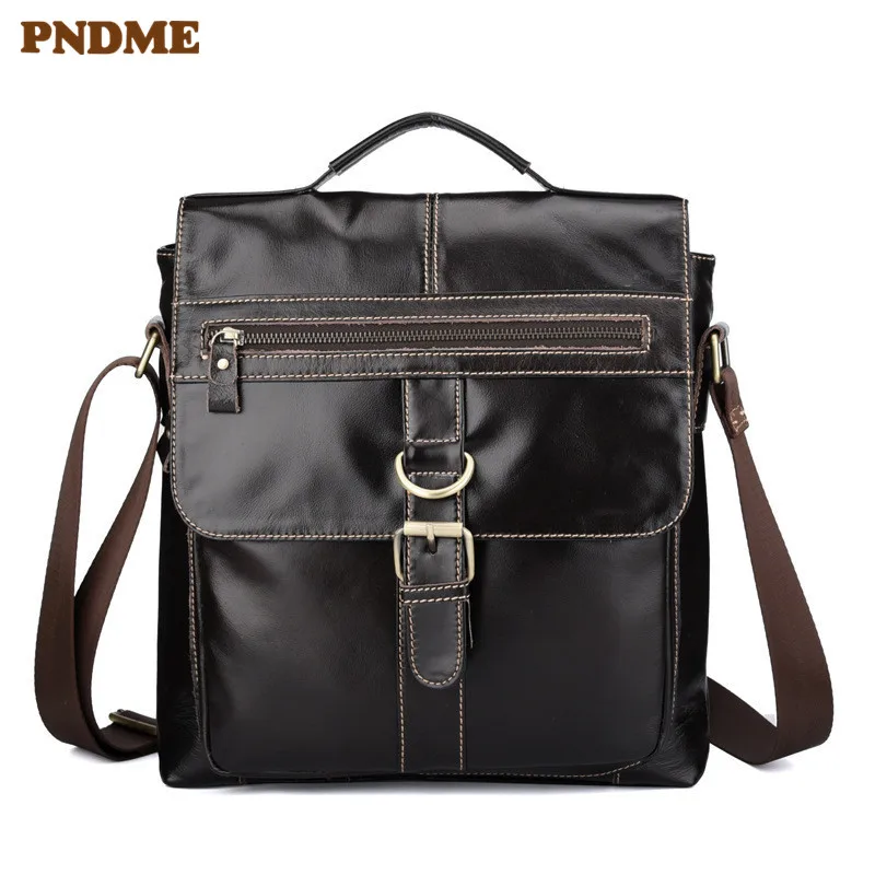 PNDME casual genuine leather men's shoulder bag simple retro leather ipad tablets single diagonal cross bag light handbag
PNDME casual genuine leather men's shoulder bag simple retro leather ipad tablets single diagonal cross bag light handbag
