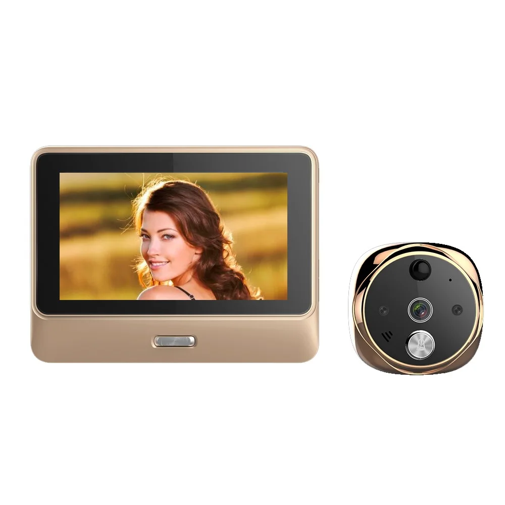 Wifi Doorbell video peephole deurbel met camera 5.0'' Touchable LCD 720P camera IR Night vision Motion Sensor Intercom doorbell
Wifi Doorbell video peephole deurbel met camera 5.0'' Touchable LCD 720P camera IR Night vision Motion Sensor Intercom doorbell