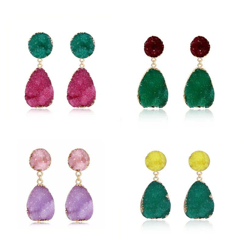 Dayoff 4 Pairs Bohemia Simulated Resin Dangle Drop Earrings Women Jewelry Handmade Eardrop Colorful Large Long Earrings E246
Dayoff 4 Pairs Bohemia Simulated Resin Dangle Drop Earrings Women Jewelry Handmade Eardrop Colorful Large Long Earrings E246