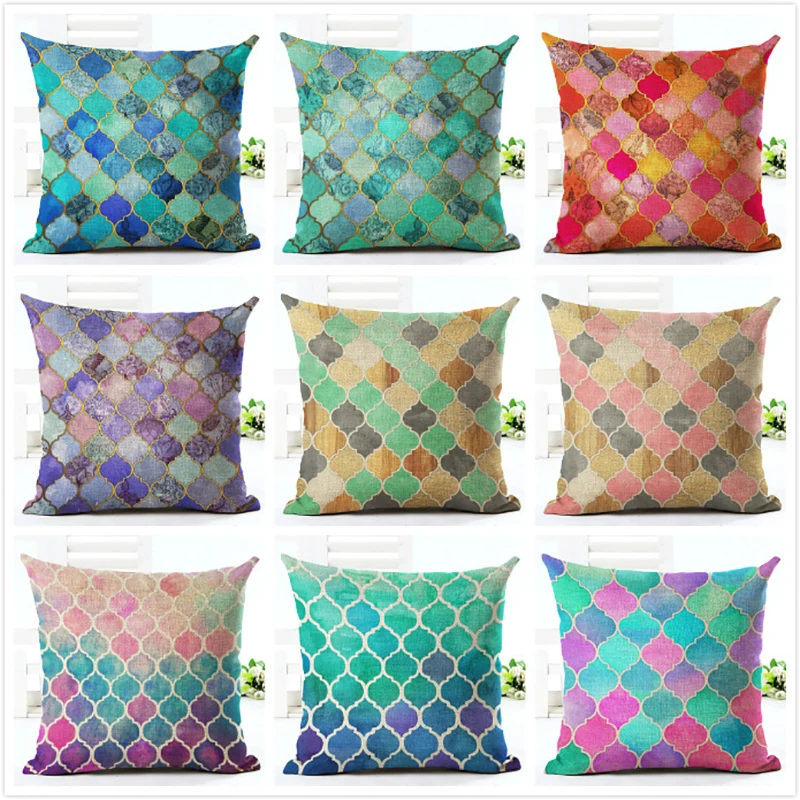 Cushion Cover 45x45cm Printing Abstract Gradient Geometric Ornament Home Office Bedroom Cotton Linen Pillow Case for Sofa Set
Cushion Cover 45x45cm Printing Abstract Gradient Geometric Ornament Home Office Bedroom Cotton Linen Pillow Case for Sofa Set