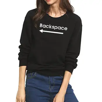 2018 New Fashion Backspace Print Hoodies Women Tops Sweatshirt Femmes Sweatshirts Youth Cute Pockets Cropped Plus Size
2018 New Fashion Backspace Print Hoodies Women Tops Sweatshirt Femmes Sweatshirts Youth Cute Pockets Cropped Plus Size