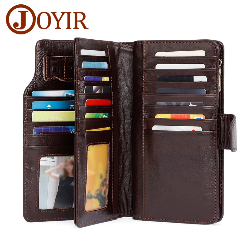 JOYIR Luxury Brand Business Men Wallets Genuine Leather Man Handy Bag High Capacity Long Wallet for Mens 2018 New Clutch Wallets
JOYIR Luxury Brand Business Men Wallets Genuine Leather Man Handy Bag High Capacity Long Wallet for Mens 2018 New Clutch Wallets