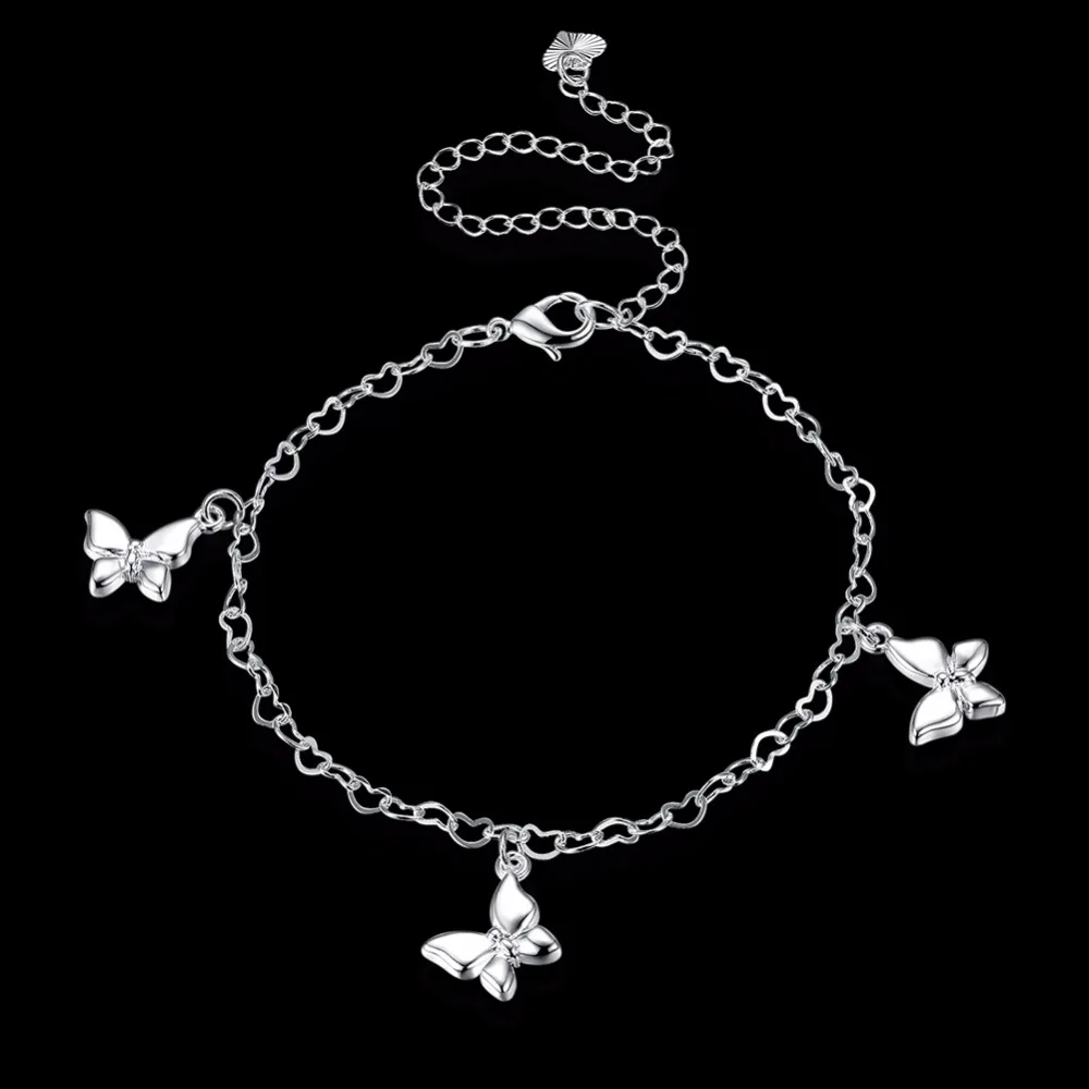 SIlver Link Chain Butterfly Charm Foot Jewelry Anklet for Women Girls Leg bracelet cheville enkelbandje halhal tobillera
SIlver Link Chain Butterfly Charm Foot Jewelry Anklet for Women Girls Leg bracelet cheville enkelbandje halhal tobillera