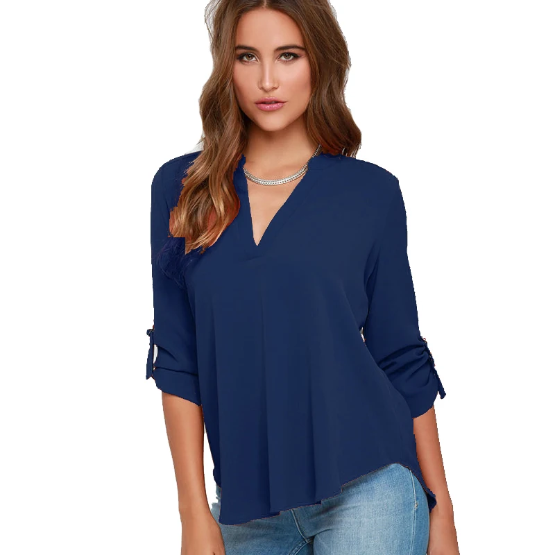 Plus Size 6XL Women V-Neck Casual Chiffon Loose Blouses XXXXL 5xl blusas New Arrival 2019 Autumn Winter Long Sleeve Blouse
Plus Size 6XL Women V-Neck Casual Chiffon Loose Blouses XXXXL 5xl blusas New Arrival 2019 Autumn Winter Long Sleeve Blouse