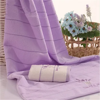 70x140cm 100% Cotton Stripe Bath Towel Home Hotel Soft Absorbent Antibacterial Embroidered Lavender Bathroom Towel
70x140cm 100% Cotton Stripe Bath Towel Home Hotel Soft Absorbent Antibacterial Embroidered Lavender Bathroom Towel
