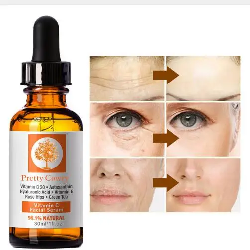 pretty cowry 30ml orange vitamin C Essence hyaluronic acid whitening 98.1% natural face serum
pretty cowry 30ml orange vitamin C Essence hyaluronic acid whitening 98.1% natural face serum