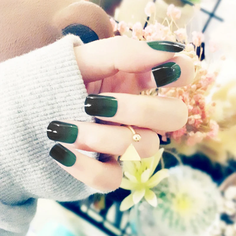 Ombre Green Square Fake Nails Black Acrylic Gradient Bling Nails False Tip Medium Long Fingernails Fake Nageltips For Girls
Ombre Green Square Fake Nails Black Acrylic Gradient Bling Nails False Tip Medium Long Fingernails Fake Nageltips For Girls