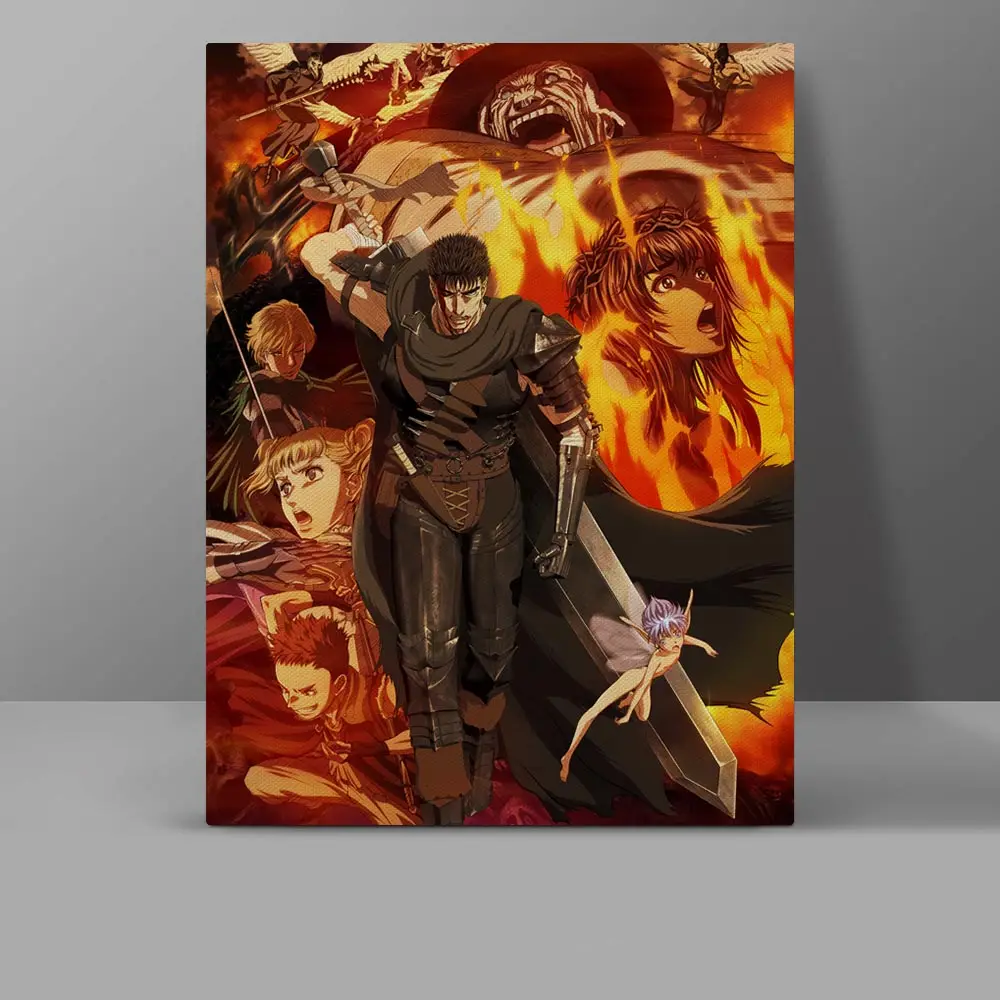 Berserk Guts Wall Pictures Dark Manga Japanese Anime Canvas Painting Novely Collective Waterproof High Quality Cotton Poster
Berserk Guts Wall Pictures Dark Manga Japanese Anime Canvas Painting Novely Collective Waterproof High Quality Cotton Poster