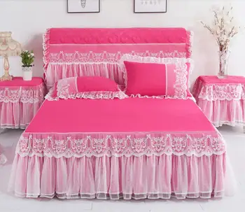 Rose Red Lace Princess Bedspread Bed Skirt Pillowcase Korean Bedding Bed Cover Solid Color Fitted Bed Sheet Mattress Cover
Rose Red Lace Princess Bedspread Bed Skirt Pillowcase Korean Bedding Bed Cover Solid Color Fitted Bed Sheet Mattress Cover