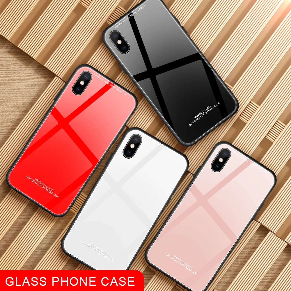 Tempered Glass Case For iPhone 6 6S Plus X XS MAX XR Luxury Hard Back Cover Red Phone Cases For iPhone 7 8 Plus Silicon Bumper
Tempered Glass Case For iPhone 6 6S Plus X XS MAX XR Luxury Hard Back Cover Red Phone Cases For iPhone 7 8 Plus Silicon Bumper