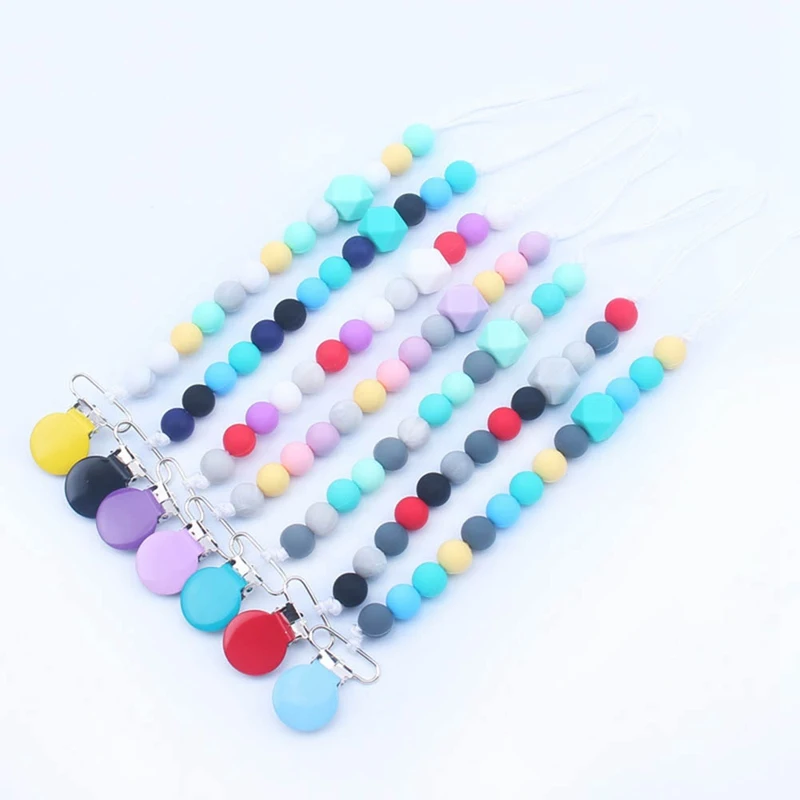 Colorful Metal Love Heart Pacifier Clips Soother Chain Chew Silicone Beads Pacifier Nipple Holder Infant Toddler Attache Sucette
Colorful Metal Love Heart Pacifier Clips Soother Chain Chew Silicone Beads Pacifier Nipple Holder Infant Toddler Attache Sucette