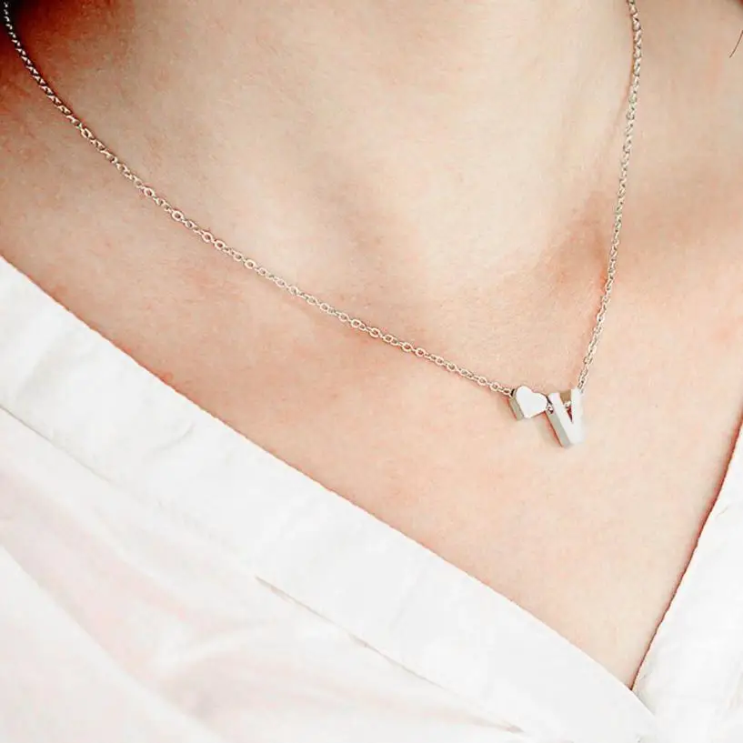 2017 The Newest Trendy Fashion Women Gift 26 English Letter Name Chain Pendant Necklaces Jewelry Popular Style
2017 The Newest Trendy Fashion Women Gift 26 English Letter Name Chain Pendant Necklaces Jewelry Popular Style