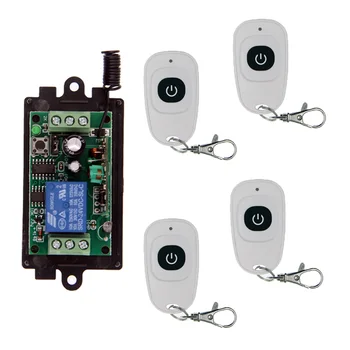 DC 9V 12V 24V 1 CH 1CH RF Wireless Remote Control Switch System,Transmitter + Receiver With One Button,315 / 433 MHz
DC 9V 12V 24V 1 CH 1CH RF Wireless Remote Control Switch System,Transmitter + Receiver With One Button,315 / 433 MHz
