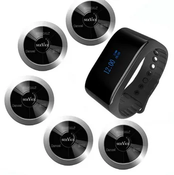 Free shipping!!! SINGCALL wireless call bell system, 1 waterproof mobile watch receiver, 5 multi keys buttons, waiter service
Free shipping!!! SINGCALL wireless call bell system, 1 waterproof mobile watch receiver, 5 multi keys buttons, waiter service