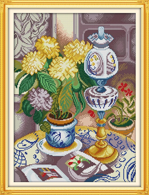 Chrysanthemum vase Chinese Cross Stitch 11CT 14CT Printed Cross Stitch Embroidery Handmade Needlework Handmade Embroidery
Chrysanthemum vase Chinese Cross Stitch 11CT 14CT Printed Cross Stitch Embroidery Handmade Needlework Handmade Embroidery