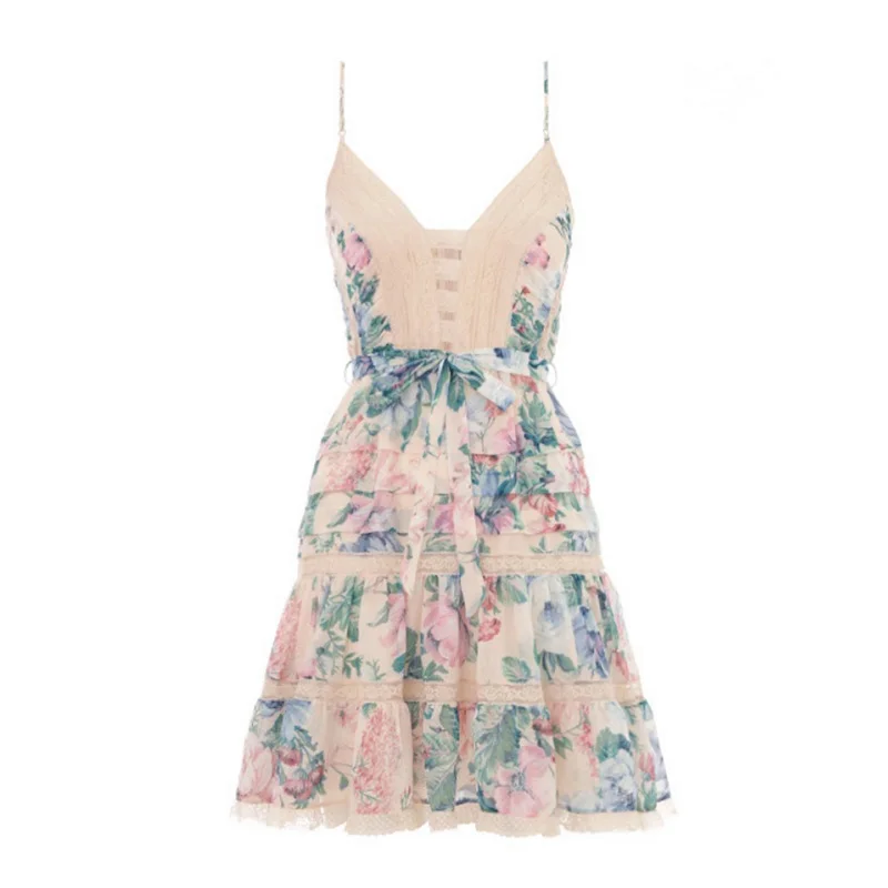 Summer Vacation Bohemian Beach Dress 2019 Women Sexy Spaghetti Strap Floral Printed Lace Chiffon Patchwork Mini Dress Vestido
Summer Vacation Bohemian Beach Dress 2019 Women Sexy Spaghetti Strap Floral Printed Lace Chiffon Patchwork Mini Dress Vestido