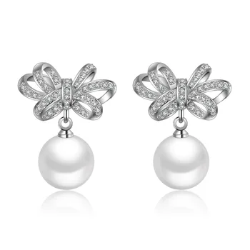 Crystal Earring For Female Fashion 925 Sterling Silver Cross Flower Pearl Earrings Wedding Party Jewellery
Crystal Earring For Female Fashion 925 Sterling Silver Cross Flower Pearl Earrings Wedding Party Jewellery