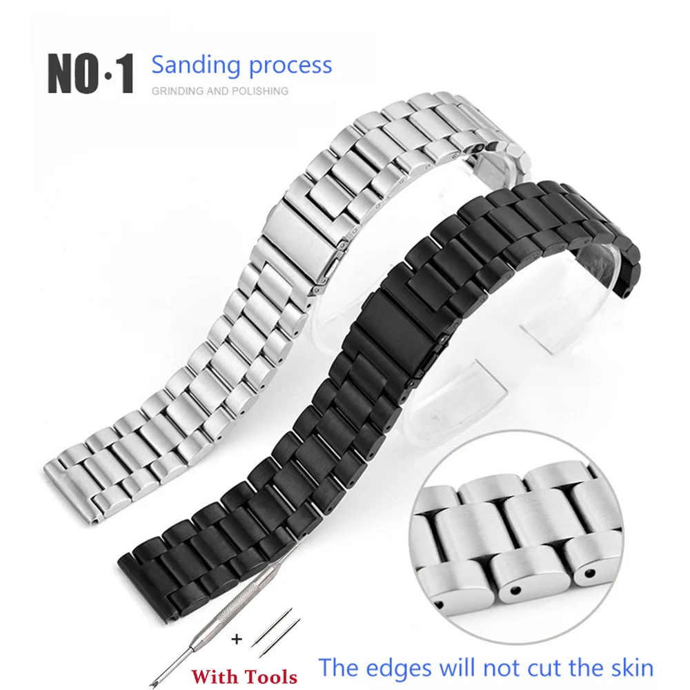 High Quality Stainless Steel Watchband For Men Women Unisex Wristwatch Strap 16/18/20/22/24mm Snap Button Watches Accessories #a
High Quality Stainless Steel Watchband For Men Women Unisex Wristwatch Strap 16/18/20/22/24mm Snap Button Watches Accessories #a