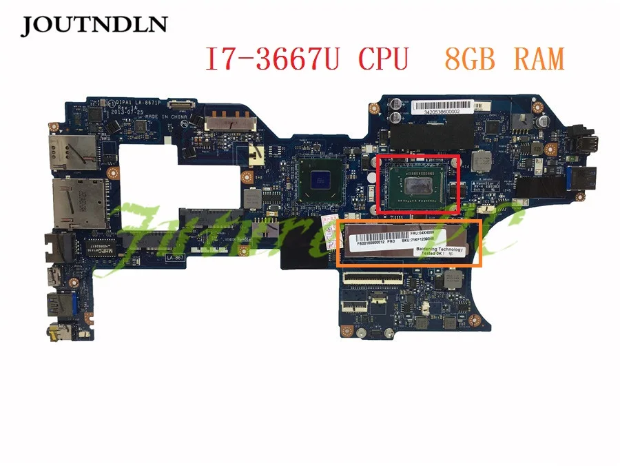 JOUTNDLN для Lenovo Thinkpad S230U материнская плата ноутбука QIPA1 LA 8671P FRU 04X4009 SRN05 I7 3667U CPU 8 Гб RAM