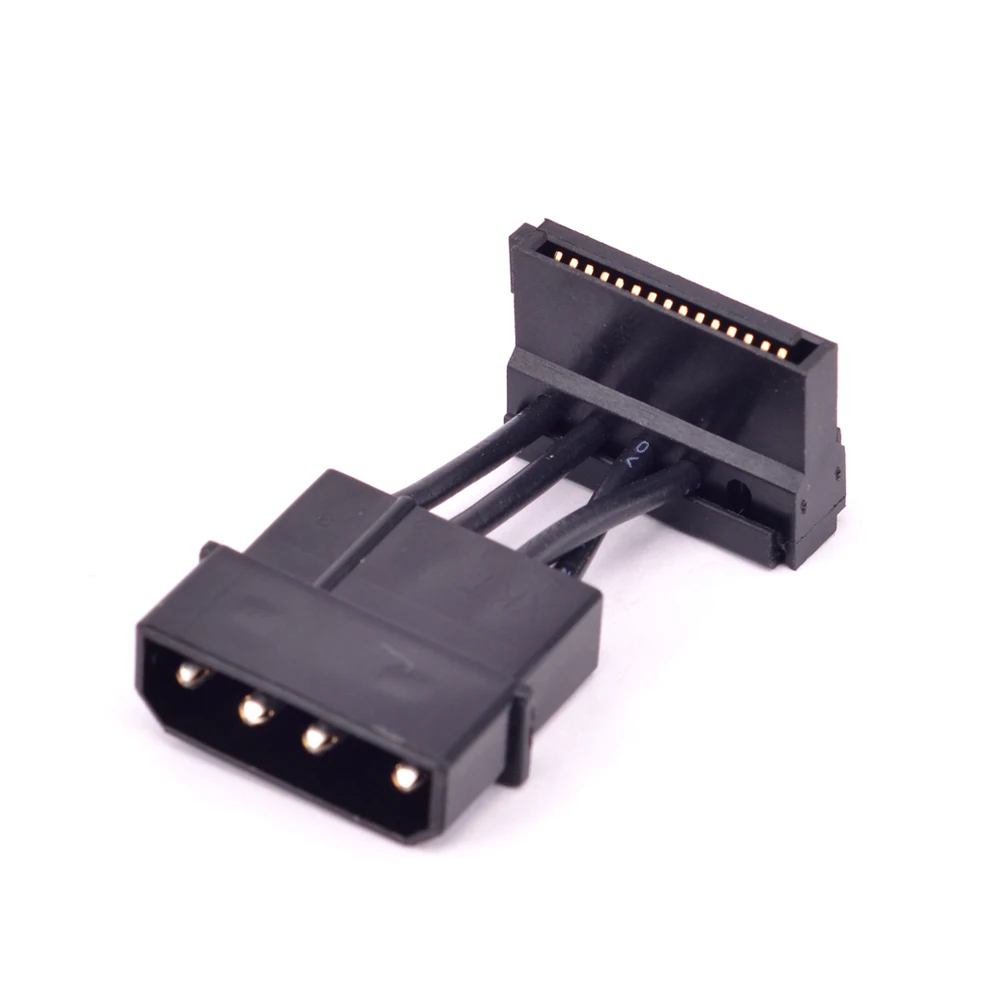 4Pin IDE Male to 15pin SATA male Power Supply Cable Right Angle SATA SSD Port to Molex D plug Converter Cable
4Pin IDE Male to 15pin SATA male Power Supply Cable Right Angle SATA SSD Port to Molex D plug Converter Cable