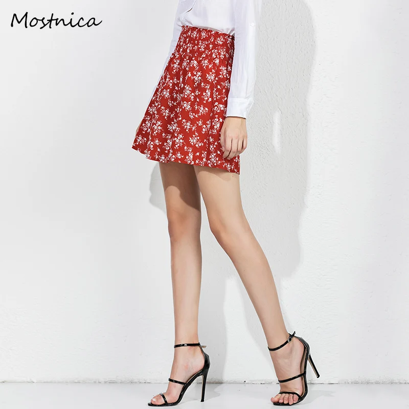 Mostnica Red Floral Summer Mini Skirt Elastic High Waist Ladies Women Pleated Skirt Swing Preppy Vintage Flower Skirts Womens
Mostnica Red Floral Summer Mini Skirt Elastic High Waist Ladies Women Pleated Skirt Swing Preppy Vintage Flower Skirts Womens