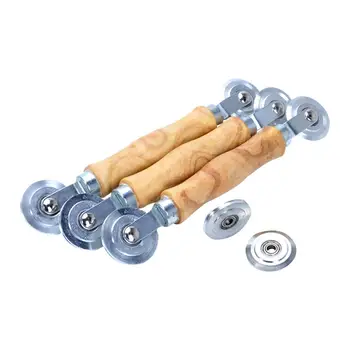 Screen Rolling Tool with Wooden Handle and Steel Wheels for Installing Window and Door Screens
Screen Rolling Tool with Wooden Handle and Steel Wheels for Installing Window and Door Screens