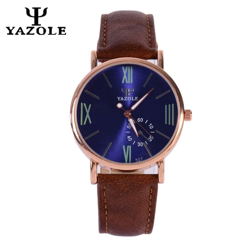 YAZOLE Watch Men Business Quartz Wristwatch Male Roman Scale Leather Strap Luminous Wrist Watch Relogio
YAZOLE Watch Men Business Quartz Wristwatch Male Roman Scale Leather Strap Luminous Wrist Watch Relogio