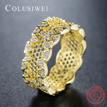 2019 New Desgin Gold Color Honeycomb Love Clear Zirconia Fine Jewelry 100% Real 925 Sterling Silver Ring For Women Best Gift
2019 New Desgin Gold Color Honeycomb Love Clear Zirconia Fine Jewelry 100% Real 925 Sterling Silver Ring For Women Best Gift